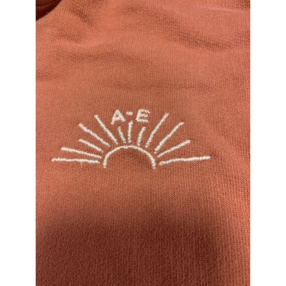 American Eagle y2k Bonfire Fleece Graphic Hoodie Size S Casual Preppy - Picture 4 of 7